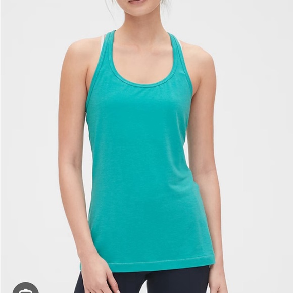 Gap fit breathe racerback tank top in pinkish…coral/peach - Picture 5 of 7